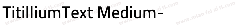 TitilliumText Medium字体转换